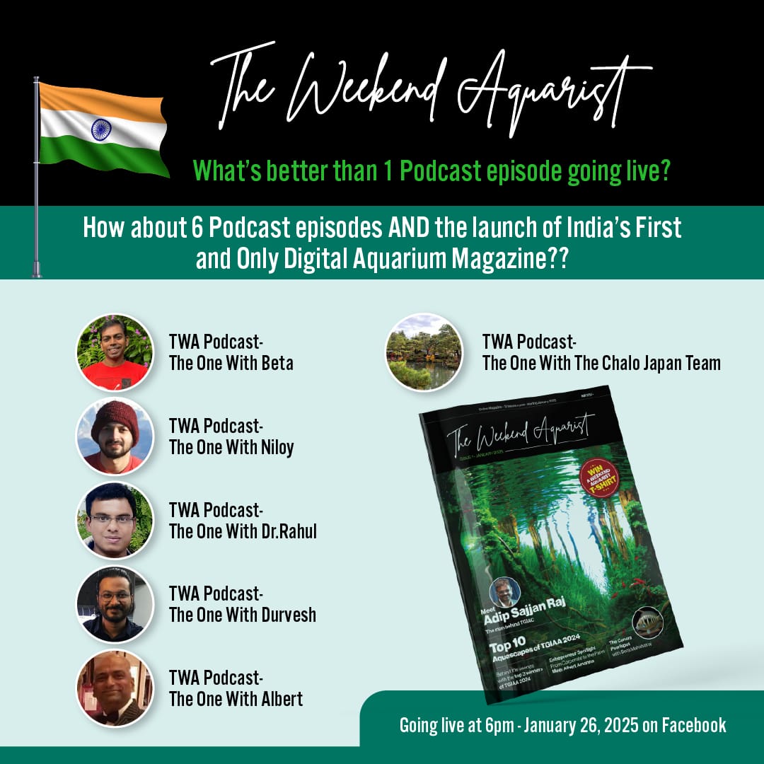 'The Weekend Aquarist' Magazine Launches on Republic Day!